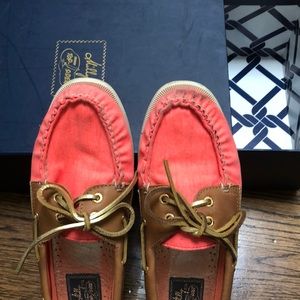 Milly for Sperry  Top-Siders in Neon Chambray 7.5